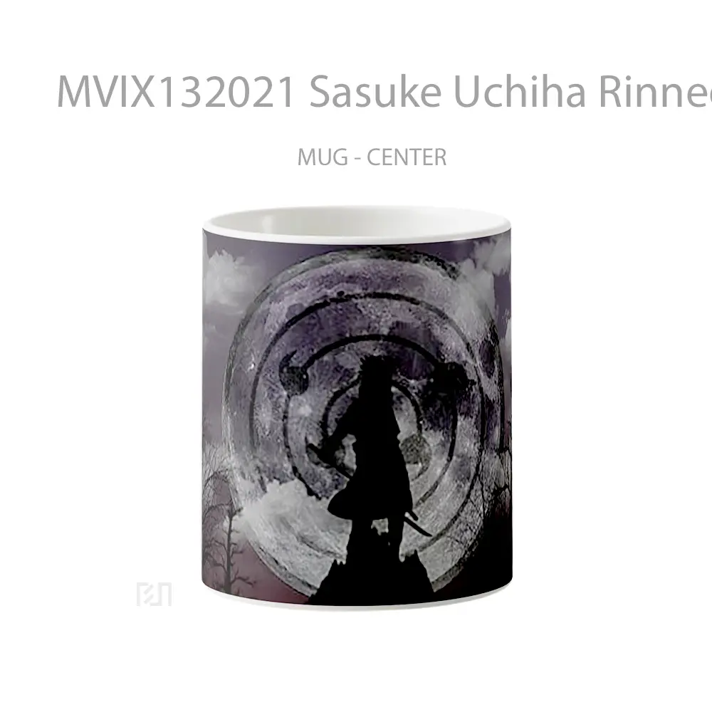 Mug Sasuke Uchiha Rinnegan Sharingan Cangkir Anime