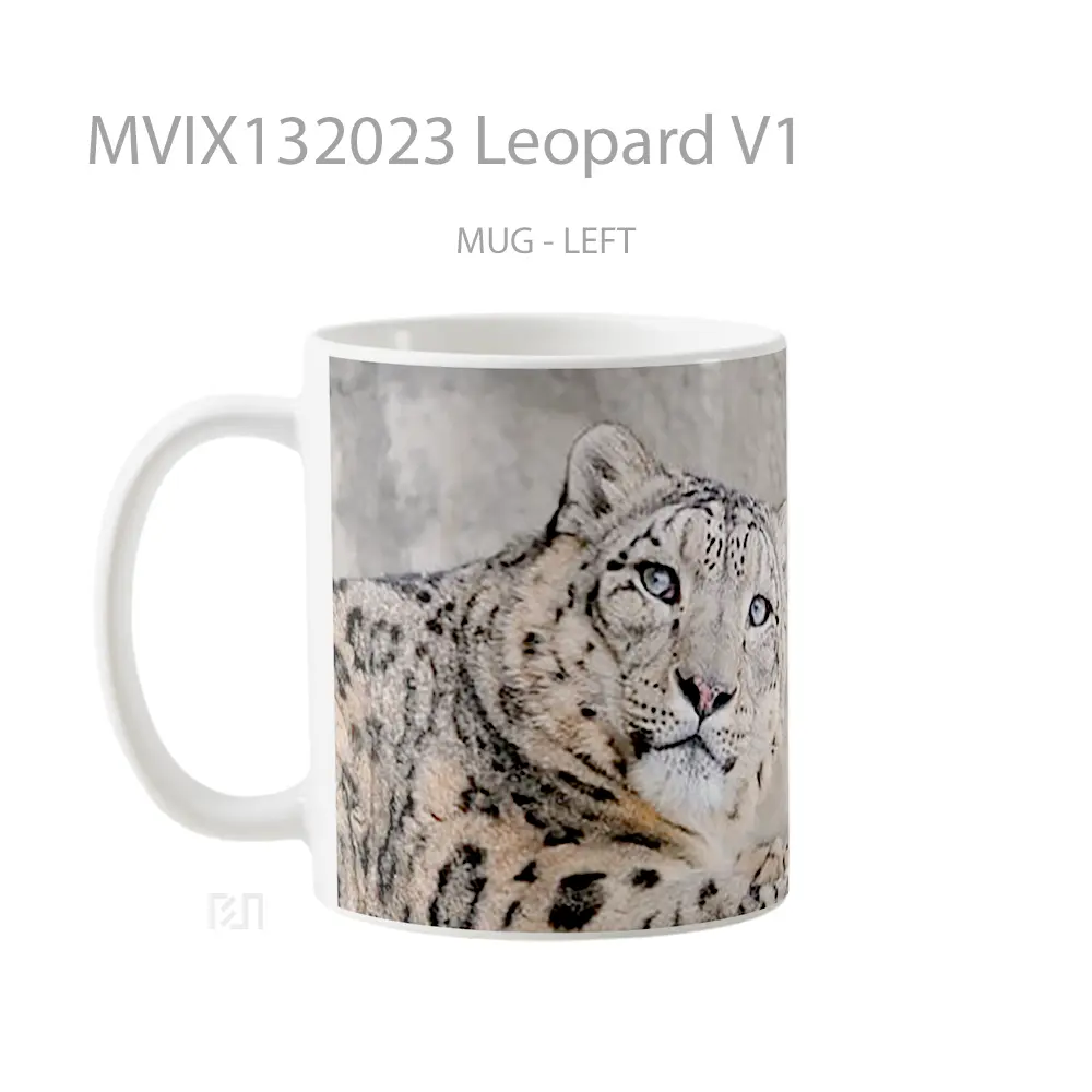 Mug Leopard V1 Gelas Keramik Unik - All-side / Desain