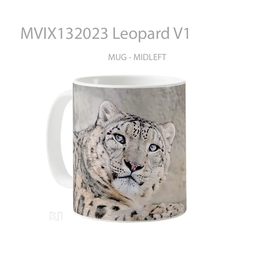 Mug Leopard V1 Gelas Keramik Unik - All-side / Desain