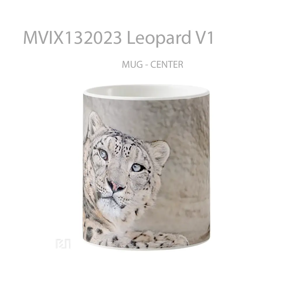 Mug Leopard V1 Gelas Keramik Unik