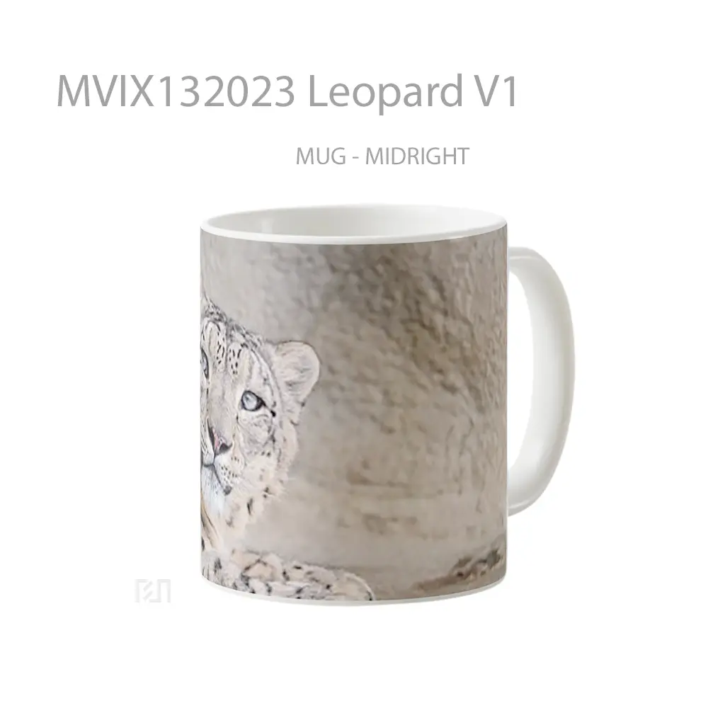 Mug Leopard V1 Gelas Keramik Unik - All-side / Desain