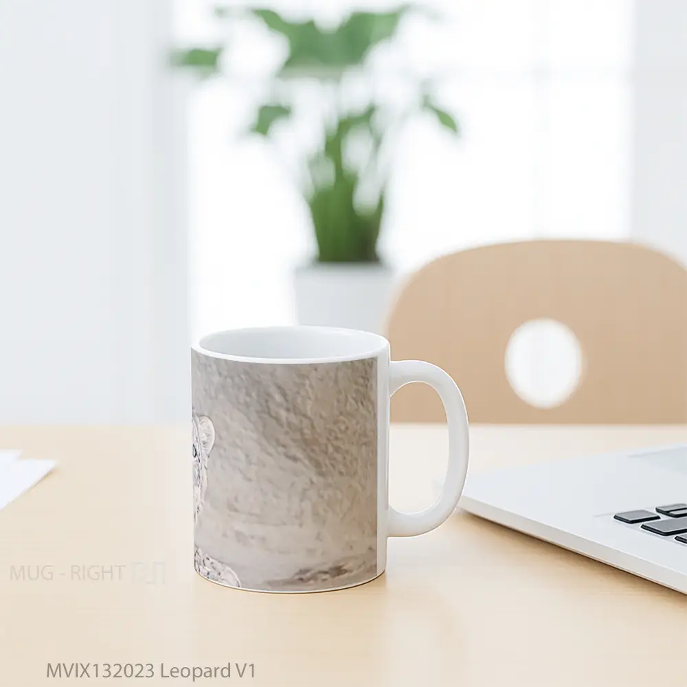 Mug Leopard V1 Gelas Keramik Unik - All-side / Desain