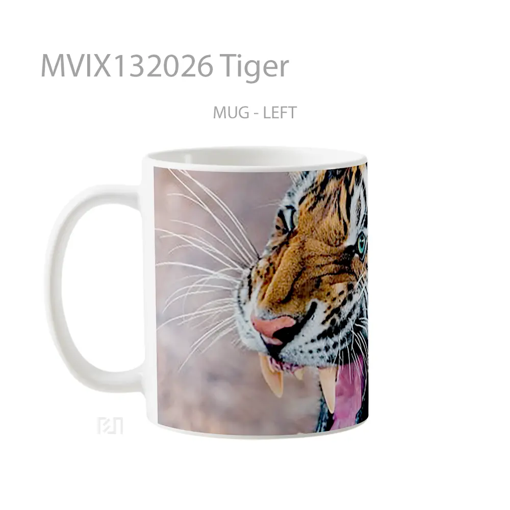 Mug Tiger Gelas Hewan Lucu - All-side / Desain