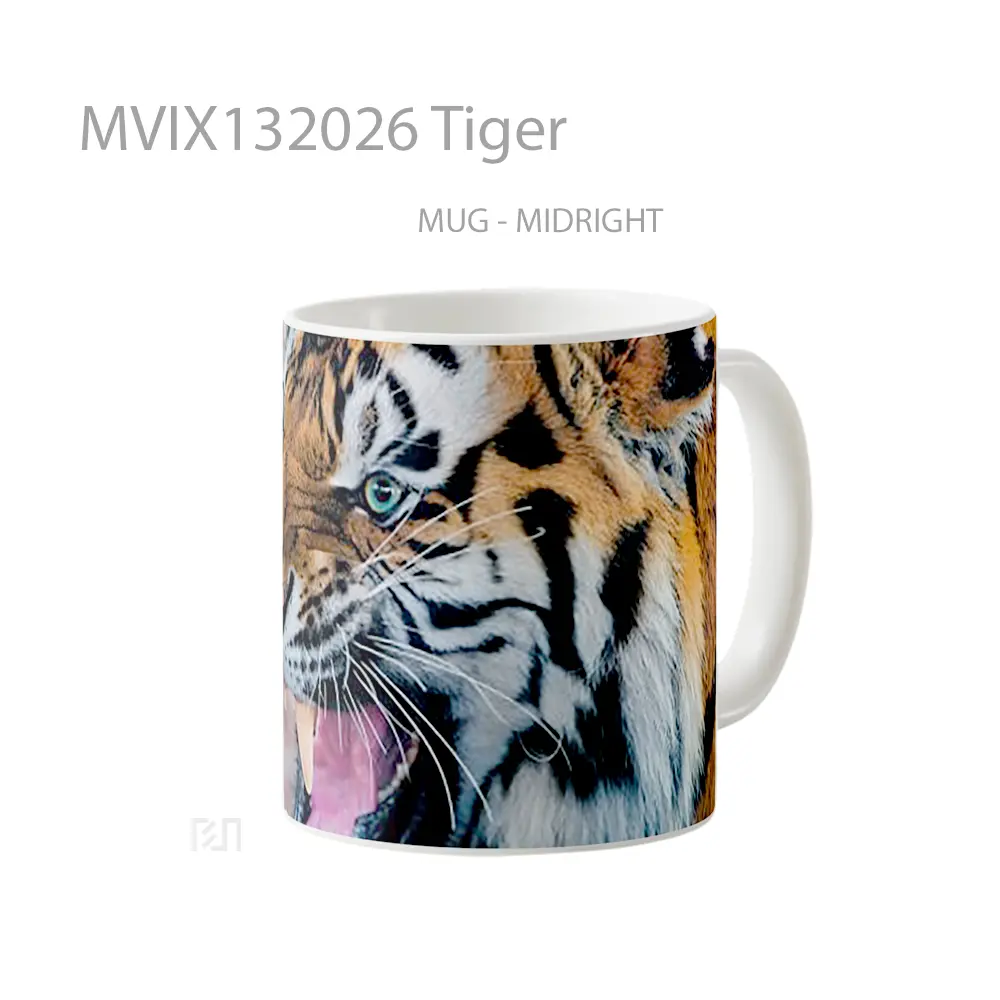 Mug Tiger Gelas Hewan Lucu - All-side / Desain