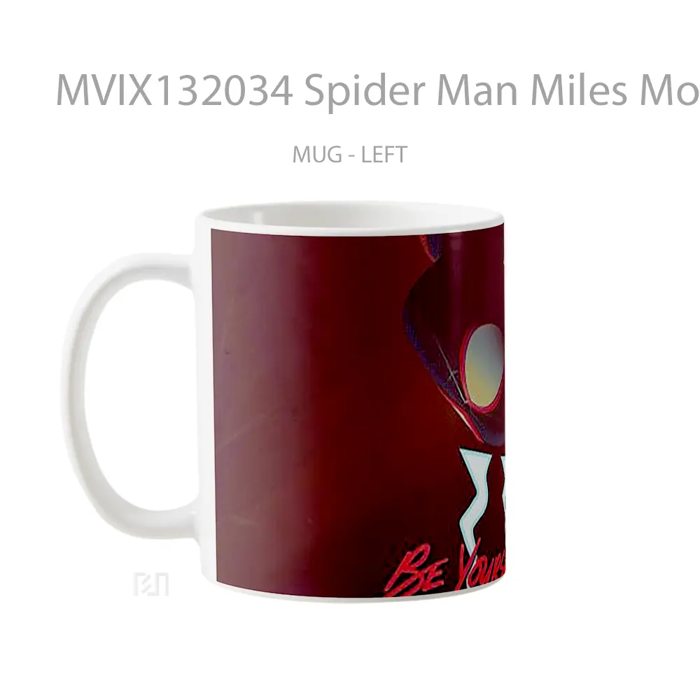 Mug Spider Man Miles Morales Be Yourself Gelas Superhero - All-side / Desain