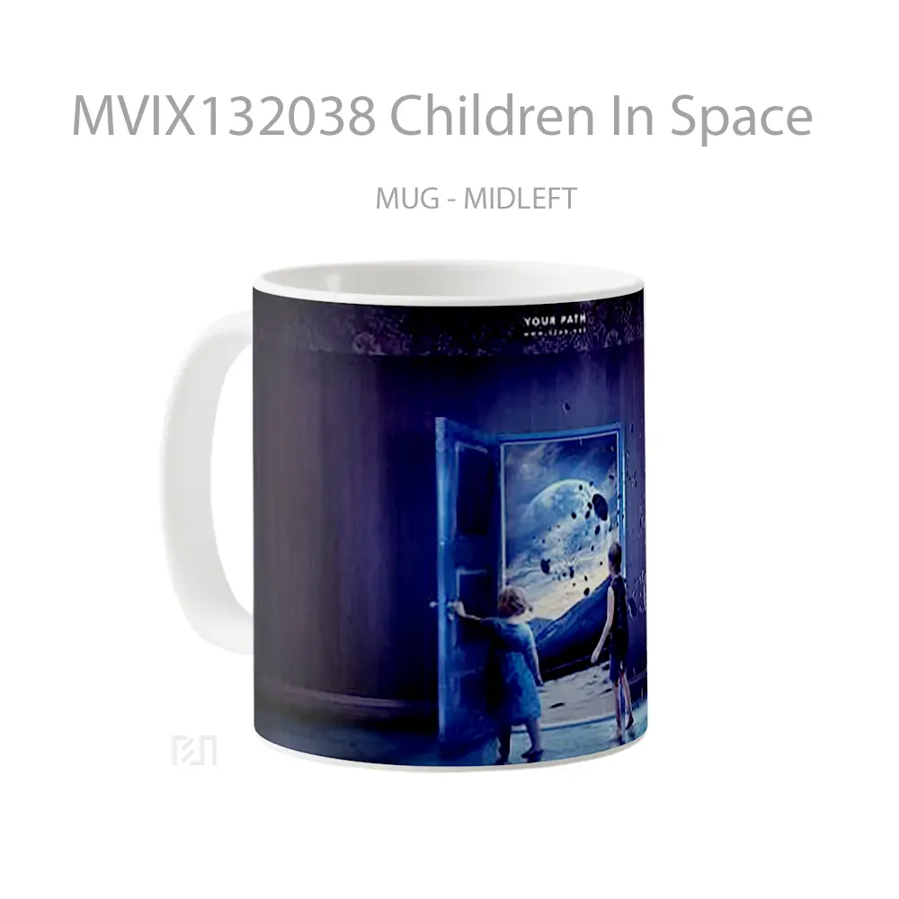 Mug Children In Space Gelas Astronomi - All-side / Desain