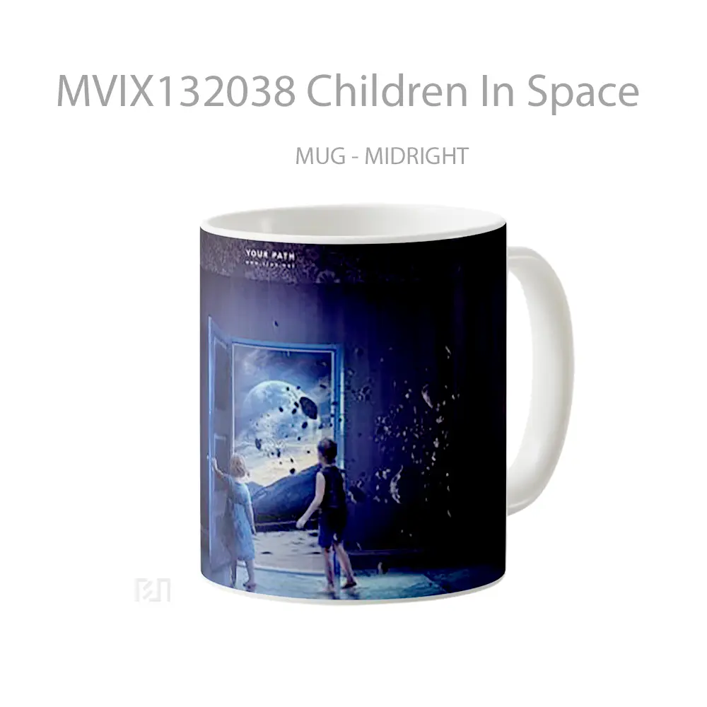Mug Children In Space Gelas Astronomi - All-side / Desain