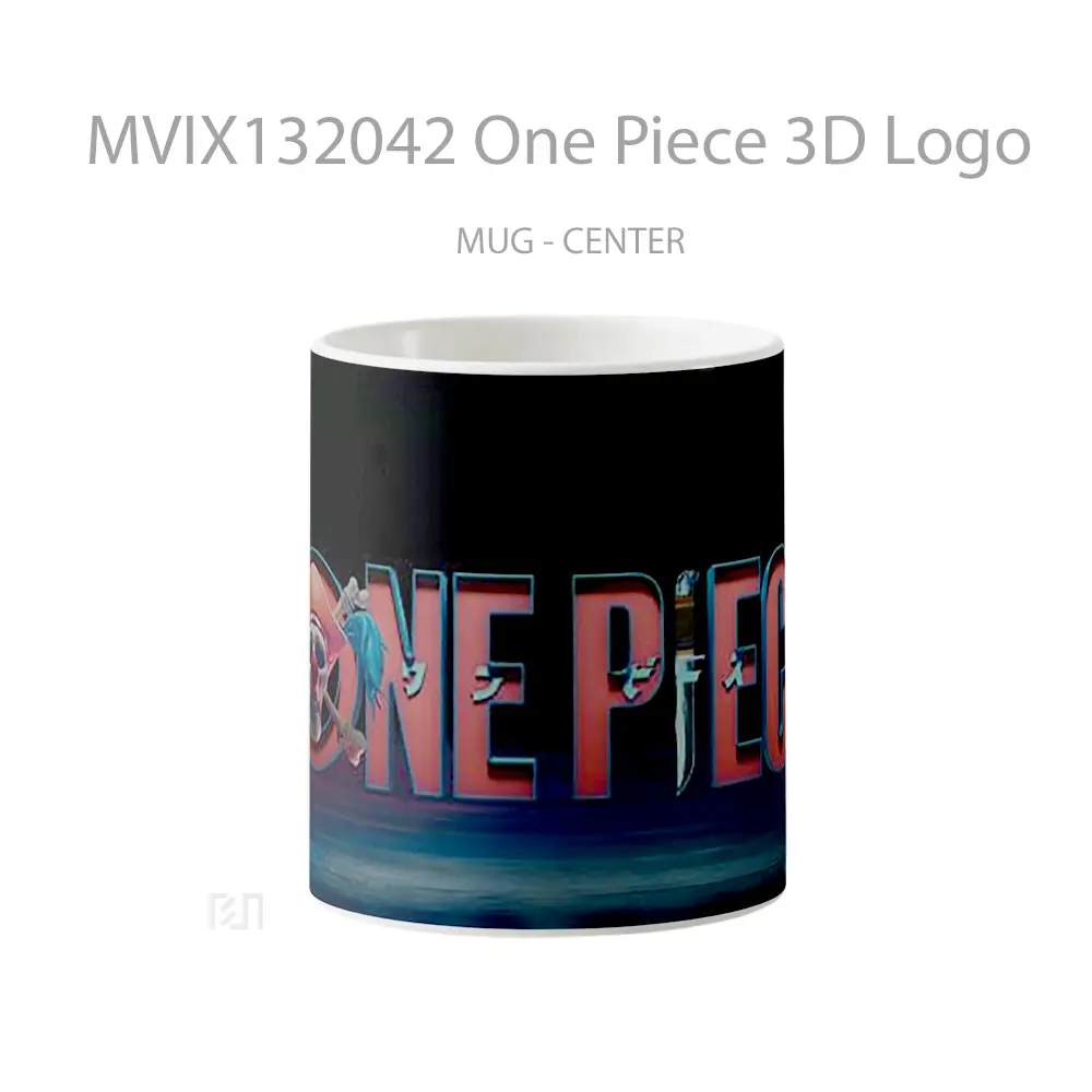 Mug One Piece 3D Logo Cangkir Anime