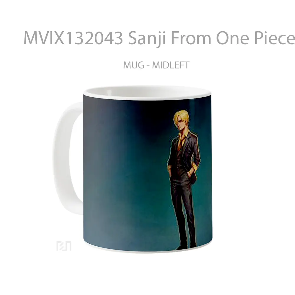 Mug Sanji From One Piece Cangkir Anime - All-side / Desain