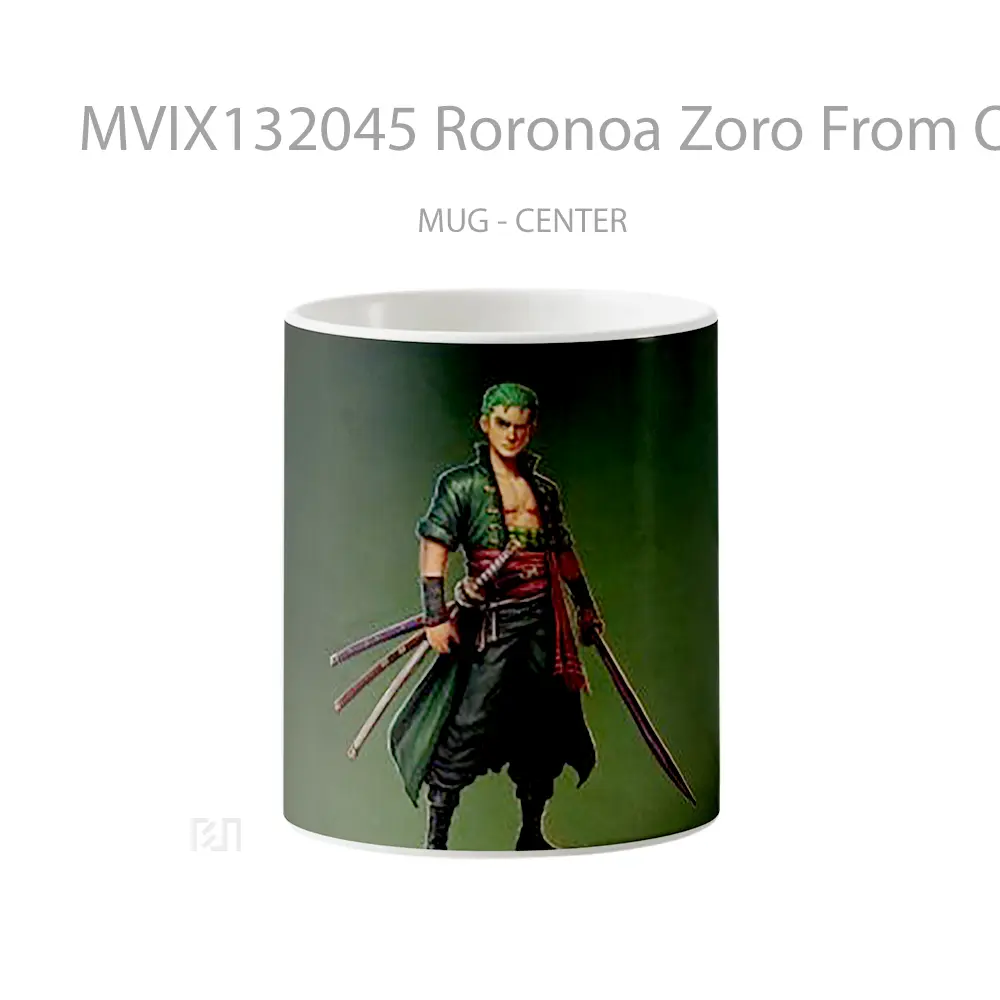 Mug Roronoa Zoro From One Piece V1 Cangkir Anime