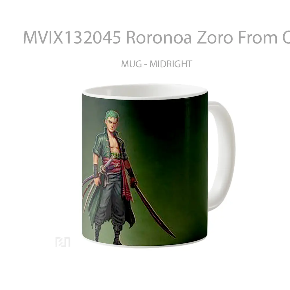 Mug Roronoa Zoro From One Piece V1 Cangkir Anime - All-side / Desain