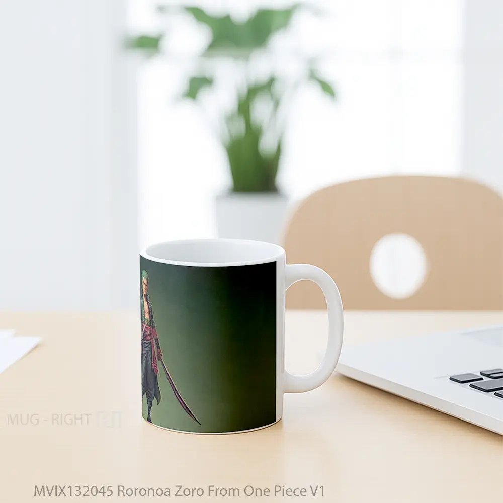 Mug Roronoa Zoro From One Piece V1 Cangkir Anime - All-side / Desain