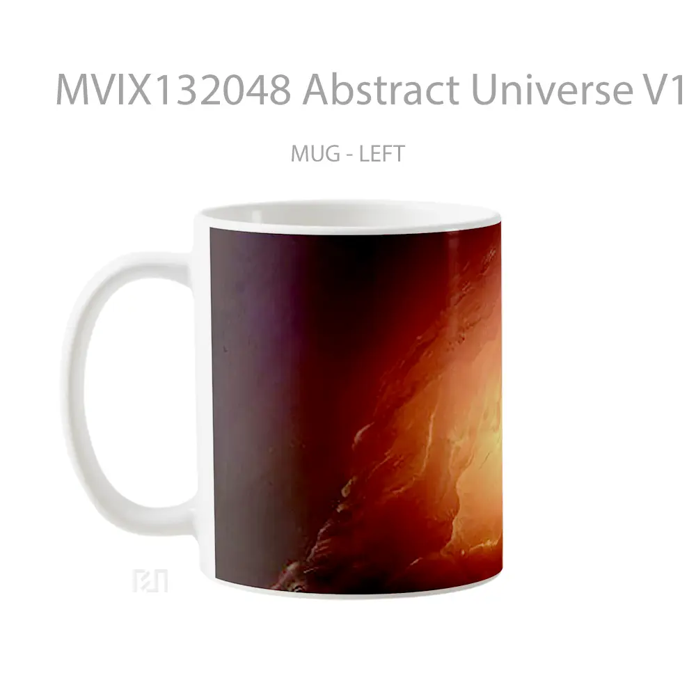 Mug Abstract Universe V1 Gelas Seni Modern - All-side / Desain