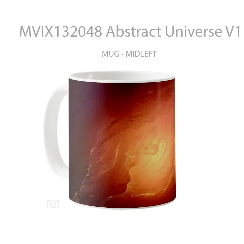 Mug Abstract Universe V1 Gelas Seni Modern - All-side / Desain
