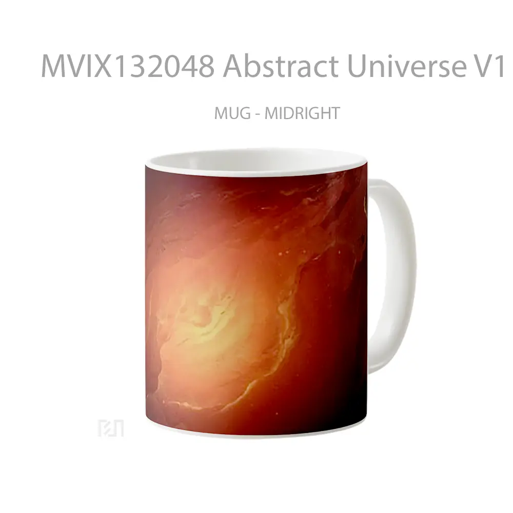 Mug Abstract Universe V1 Gelas Seni Modern - All-side / Desain