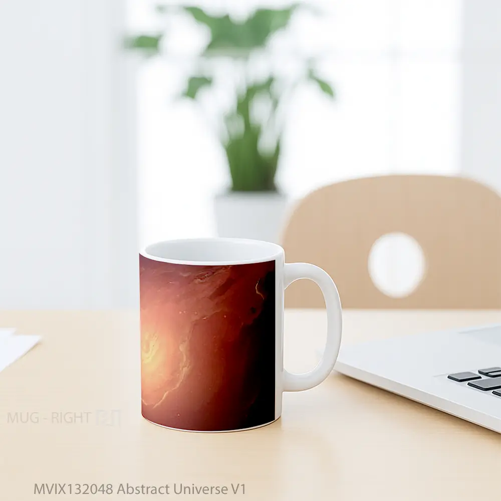 Mug Abstract Universe V1 Gelas Seni Modern - All-side / Desain