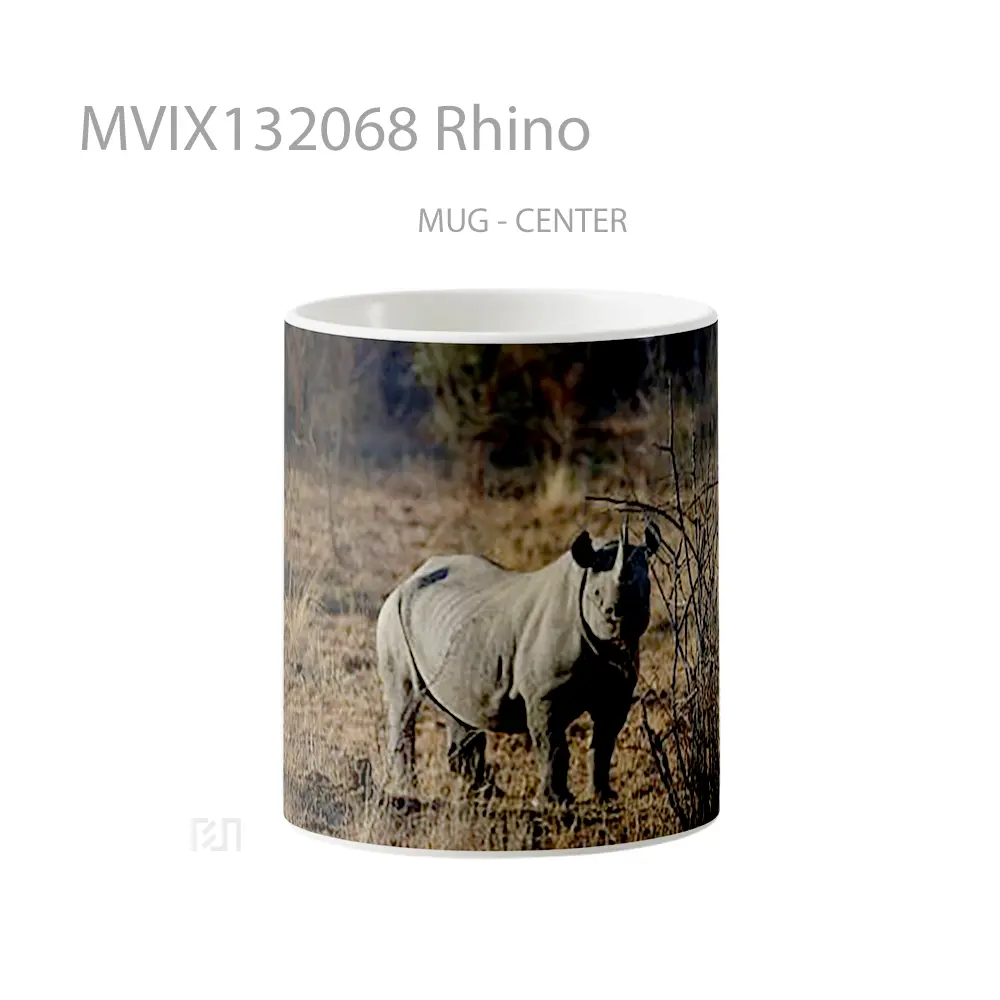 Mug Rhino Gelas Keramik Unik