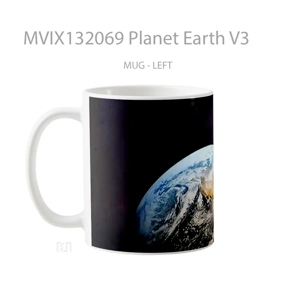 Mug Planet Earth V3 Gelas Astronomi - All-side / Desain