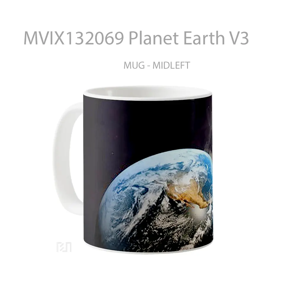 Mug Planet Earth V3 Gelas Astronomi - All-side / Desain