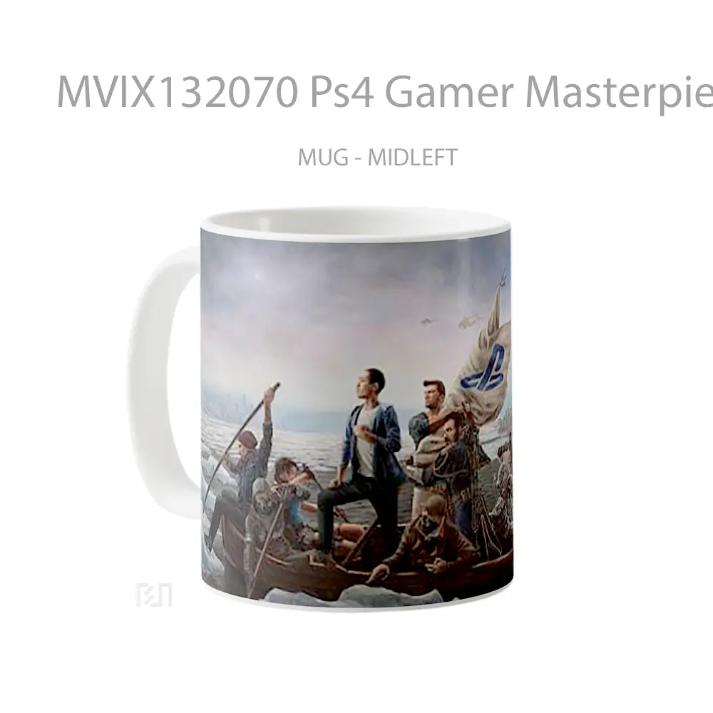Mug Ps4 Gamer Masterpiece Cangkir Gamer - All-side / Desain