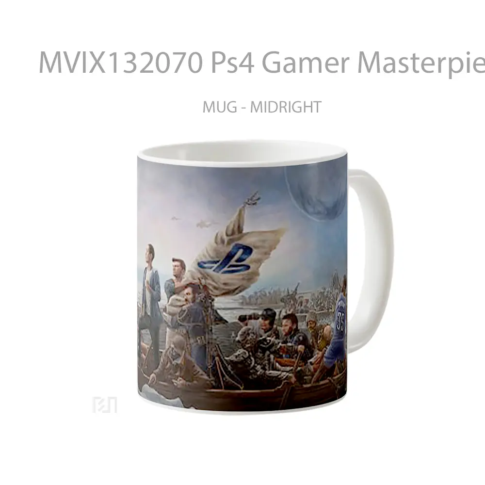 Mug Ps4 Gamer Masterpiece Cangkir Gamer - All-side / Desain