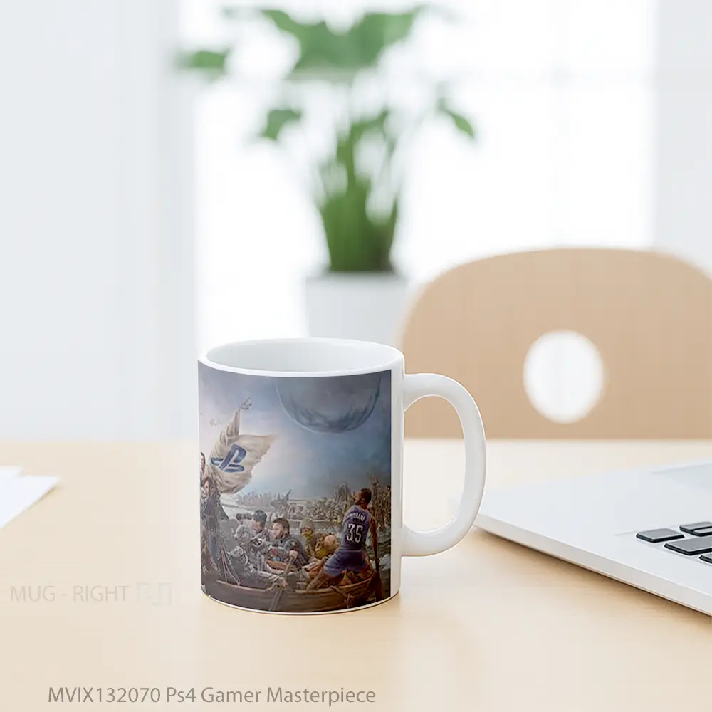 Mug Ps4 Gamer Masterpiece Cangkir Gamer - All-side / Desain