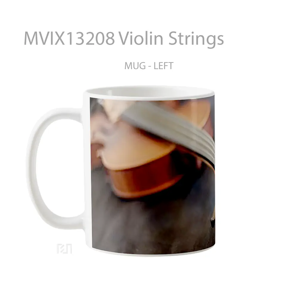 Mug Violin Strings Gelas Keramik Unik - All-side / Desain