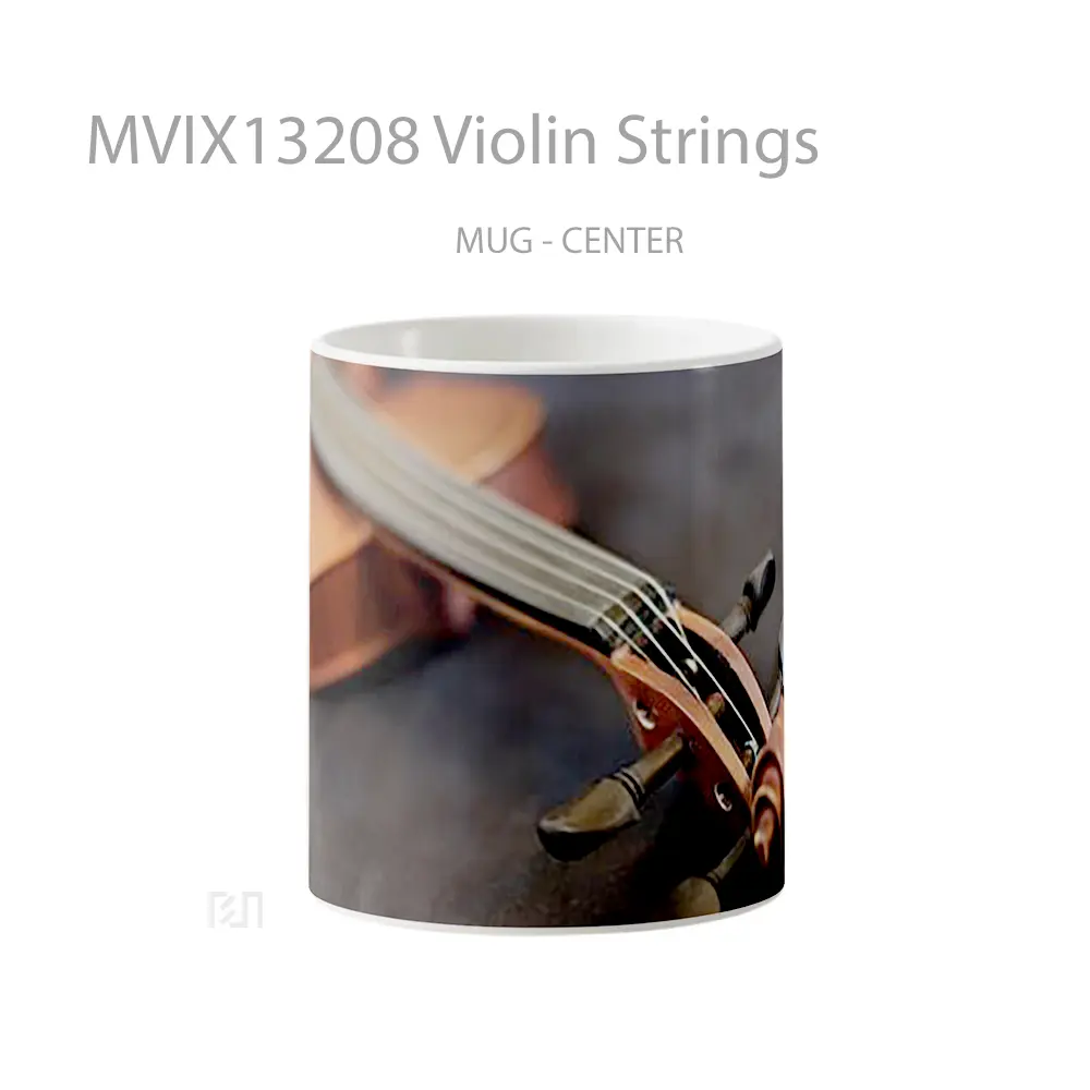 Mug Violin Strings Gelas Keramik Unik