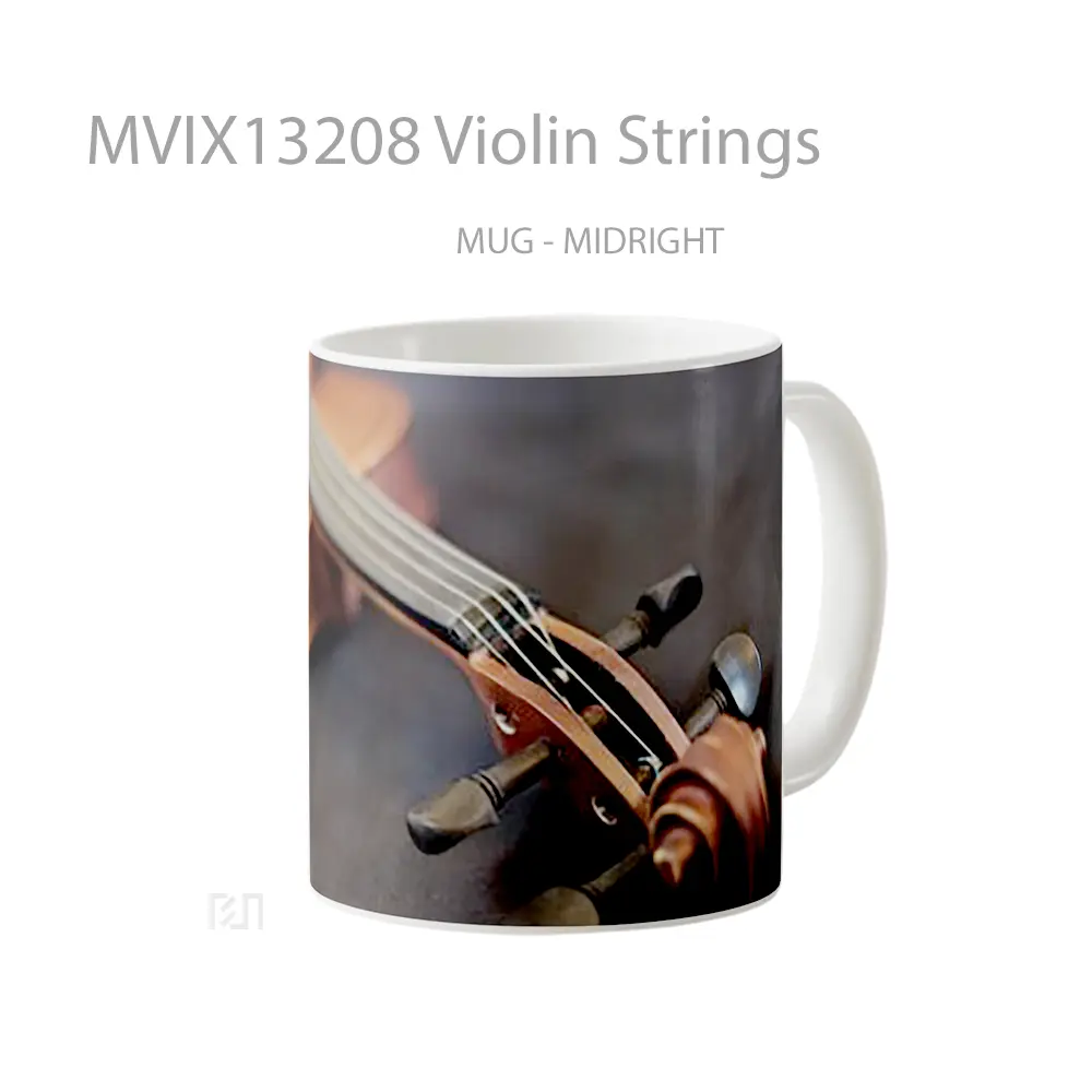 Mug Violin Strings Gelas Keramik Unik - All-side / Desain