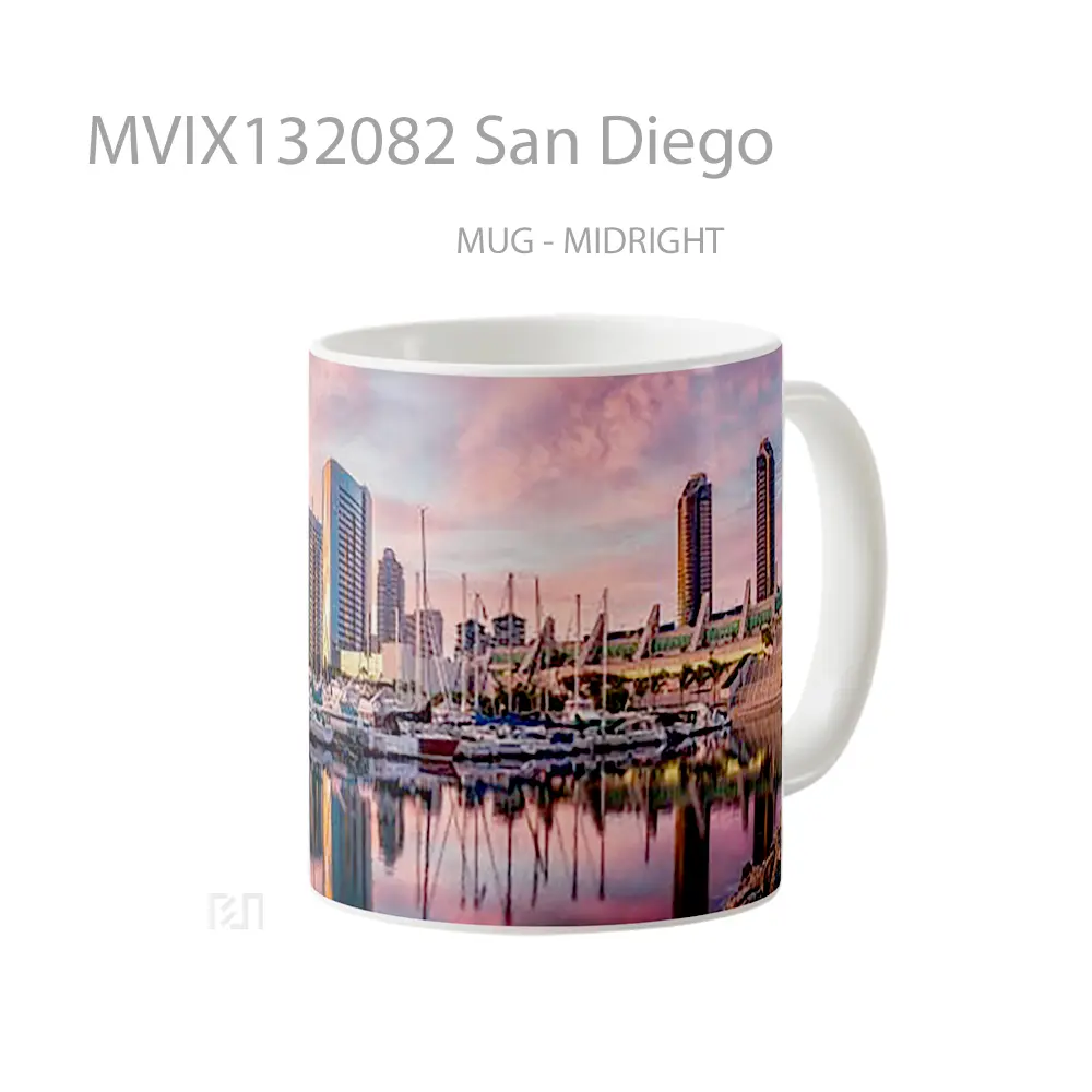 Mug San Diego Gelas Keramik Unik - All-side / Desain
