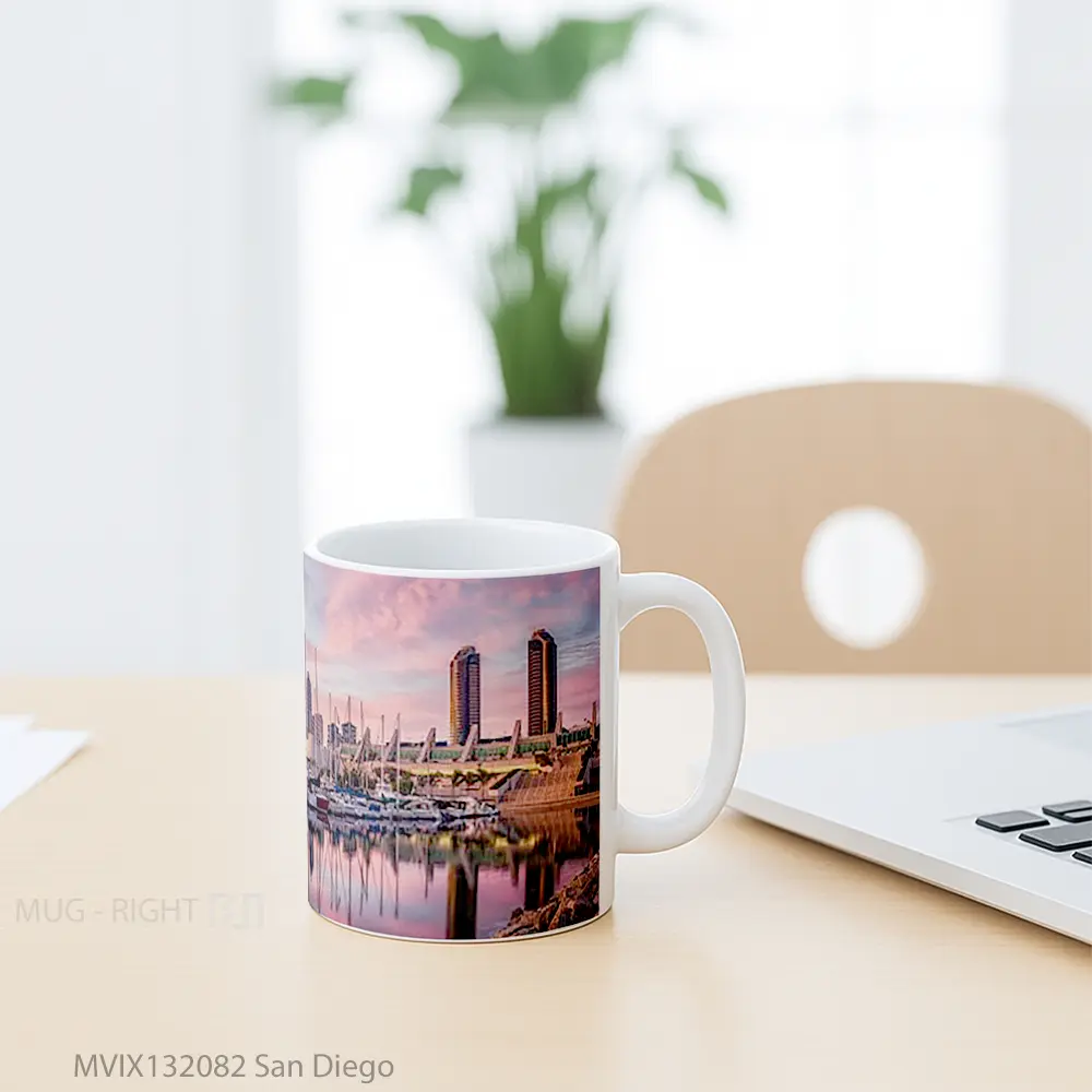 Mug San Diego Gelas Keramik Unik - All-side / Desain