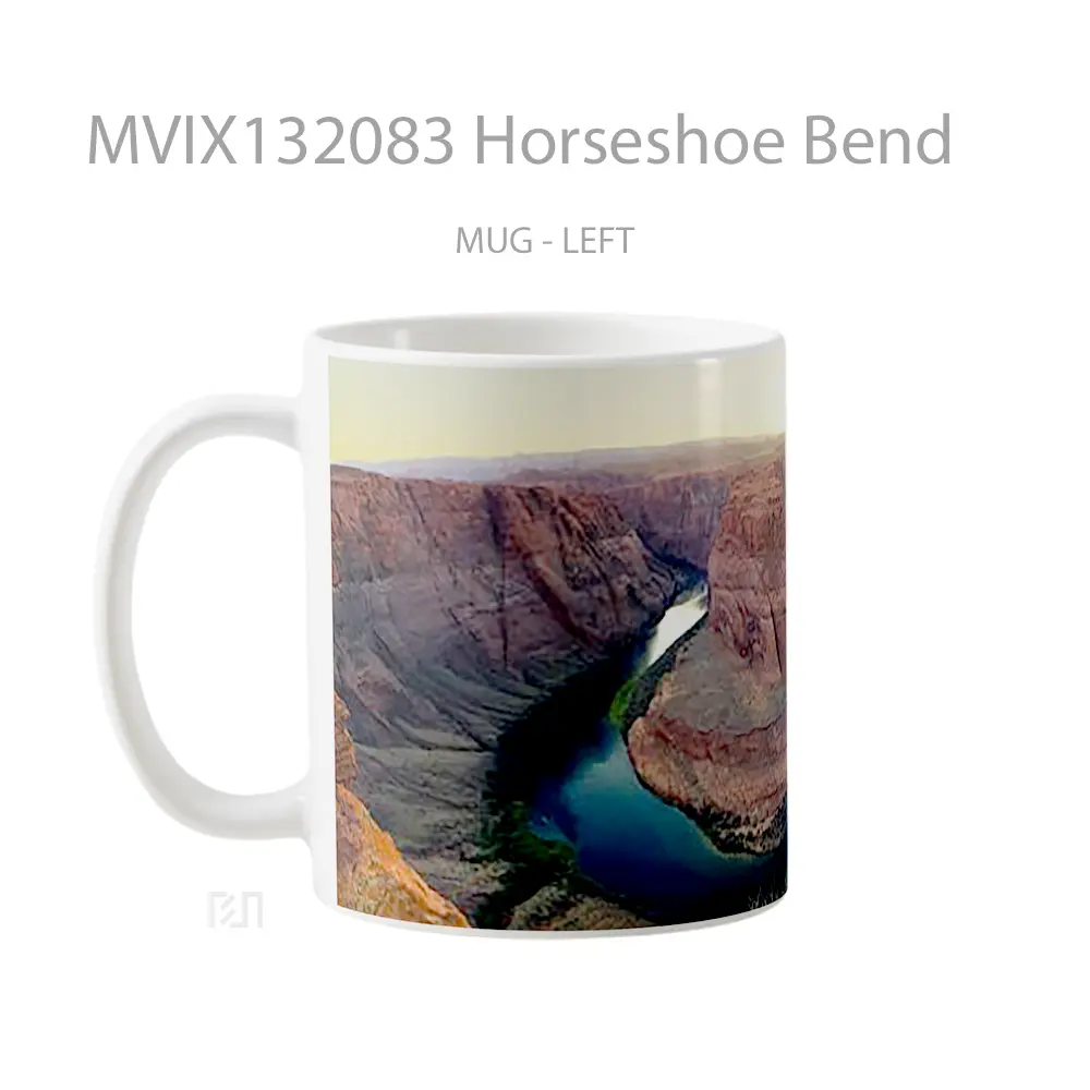 Mug Horseshoe Bend Gelas Keramik Unik - All-side / Desain
