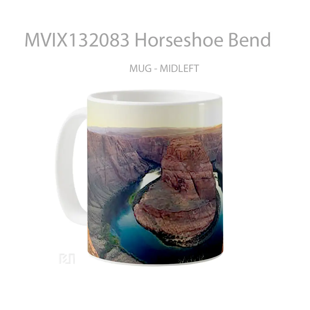 Mug Horseshoe Bend Gelas Keramik Unik - All-side / Desain