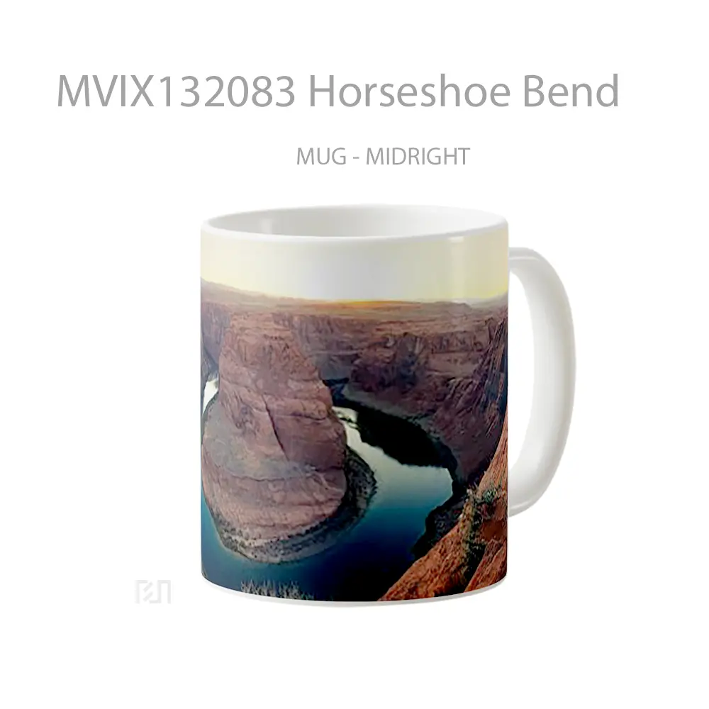 Mug Horseshoe Bend Gelas Keramik Unik - All-side / Desain