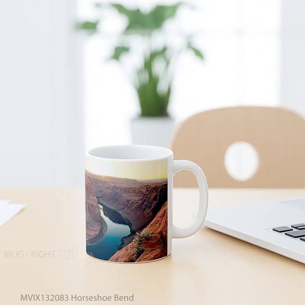 Mug Horseshoe Bend Gelas Keramik Unik - All-side / Desain