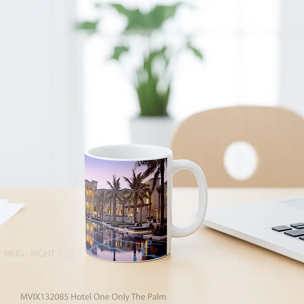 Mug Hotel One Only The Palm Gelas Keramik Unik - All-side / Desain