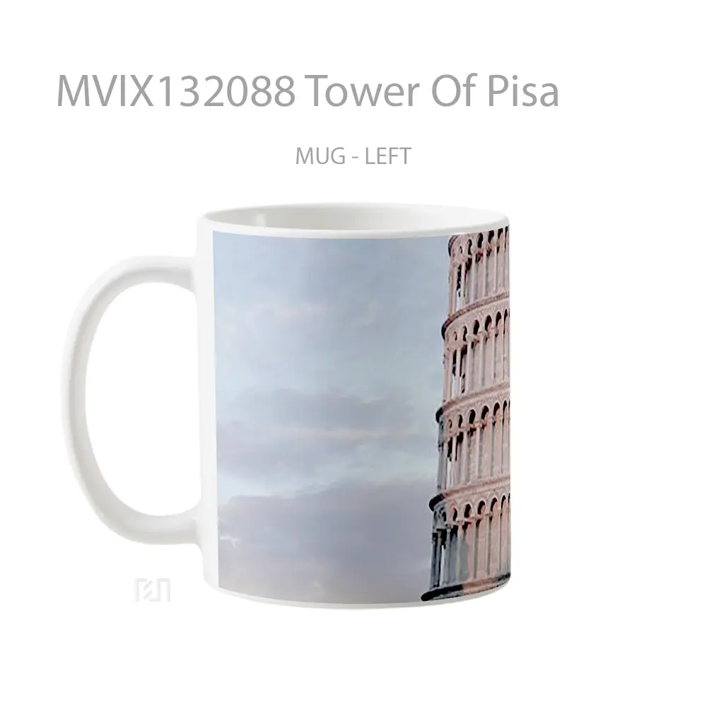 Mug Tower Of Pisa Gelas Keramik Unik - All-side / Desain