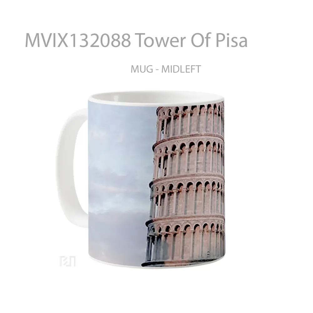 Mug Tower Of Pisa Gelas Keramik Unik - All-side / Desain
