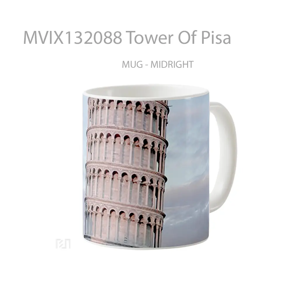 Mug Tower Of Pisa Gelas Keramik Unik - All-side / Desain