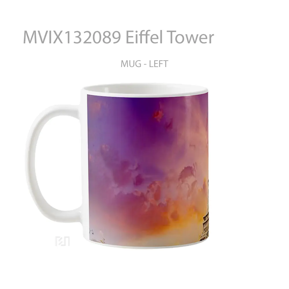 Mug Eiffel Tower Gelas Keramik Unik - All-side / Desain
