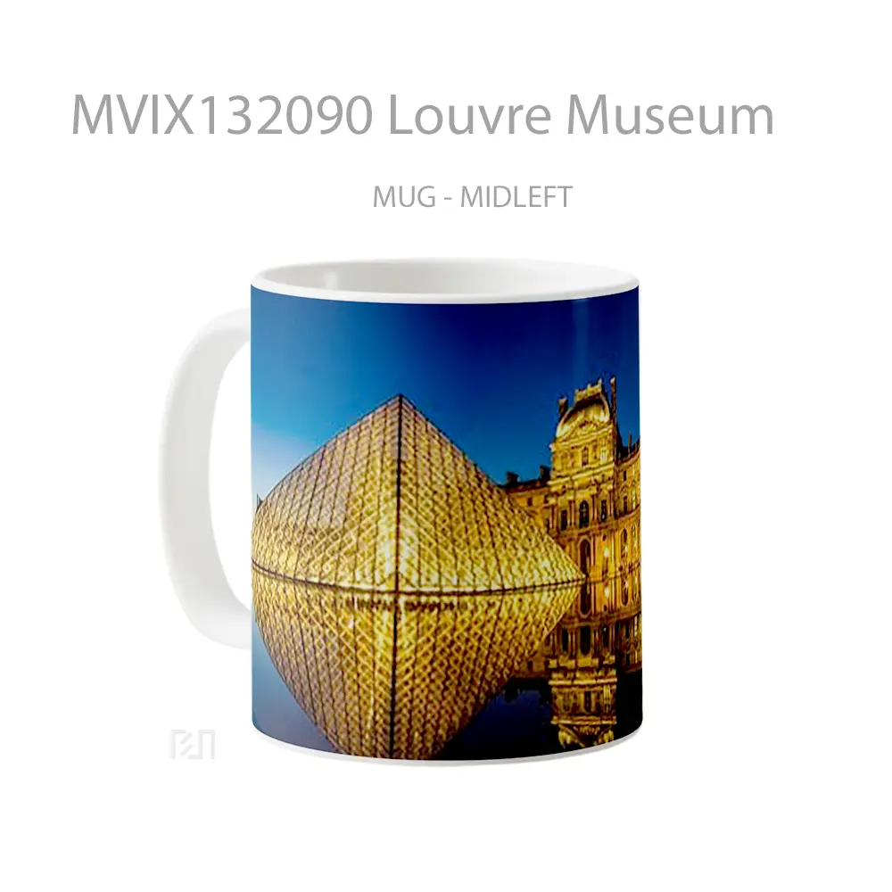 Mug Louvre Museum Gelas Keramik Unik - All-side / Desain