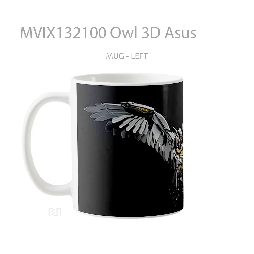 Mug Owl 3D Asus Gelas Hewan Lucu - All-side / Desain