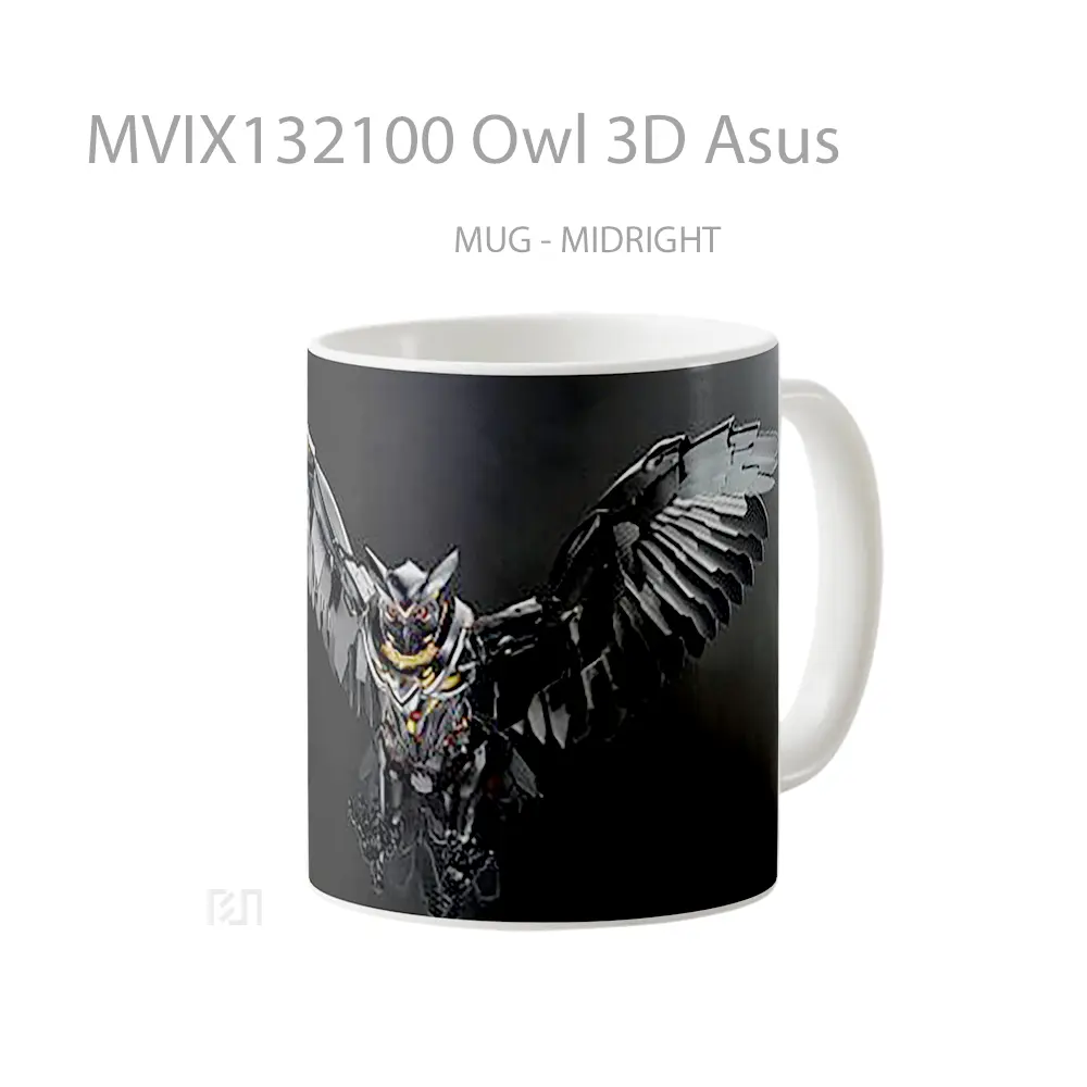 Mug Owl 3D Asus Gelas Hewan Lucu - All-side / Desain
