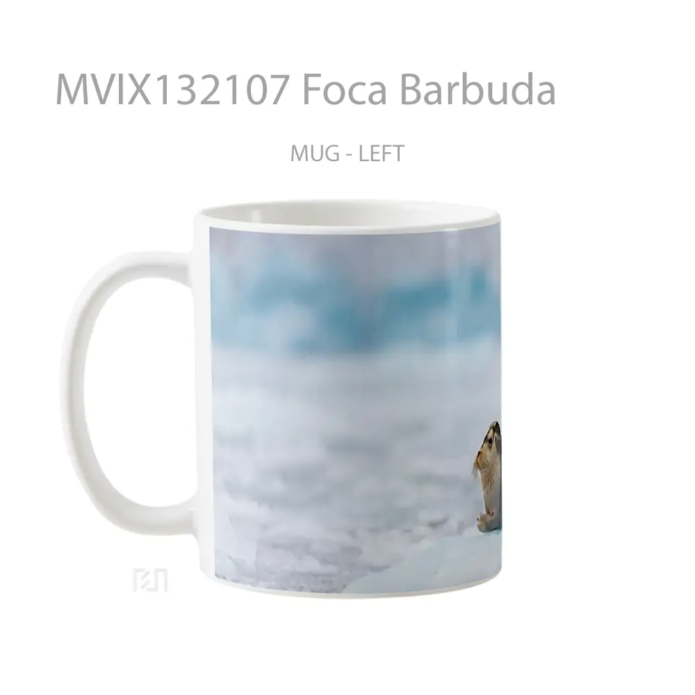 Mug Foca Barbuda Gelas Keramik Unik - All-side / Desain