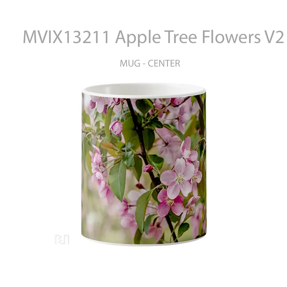 Mug Apple Tree Flowers V2 Gelas Pemandangan Alam