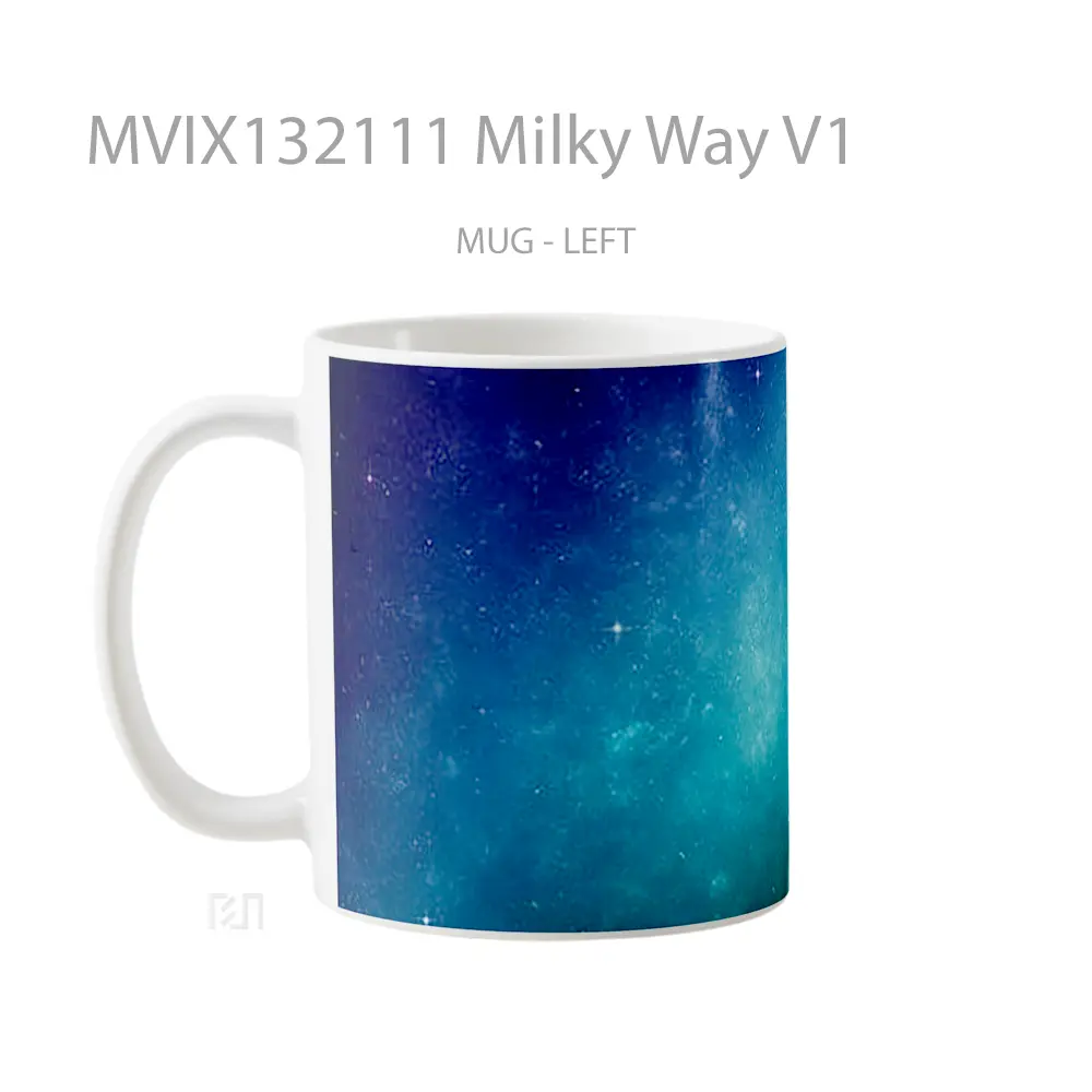 Mug Milky Way V1 Gelas Astronomi - All-side / Desain