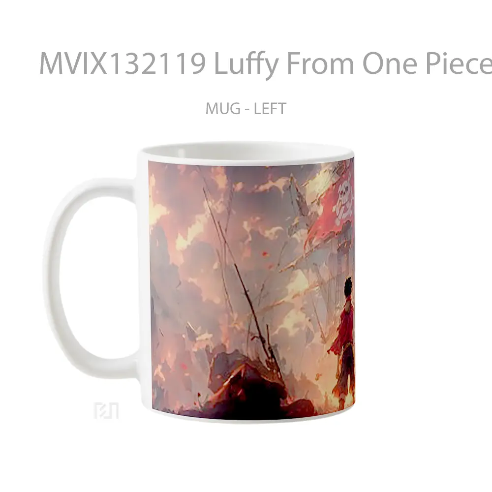 Mug Luffy From One Piece V1 Cangkir Anime - All-side / Desain