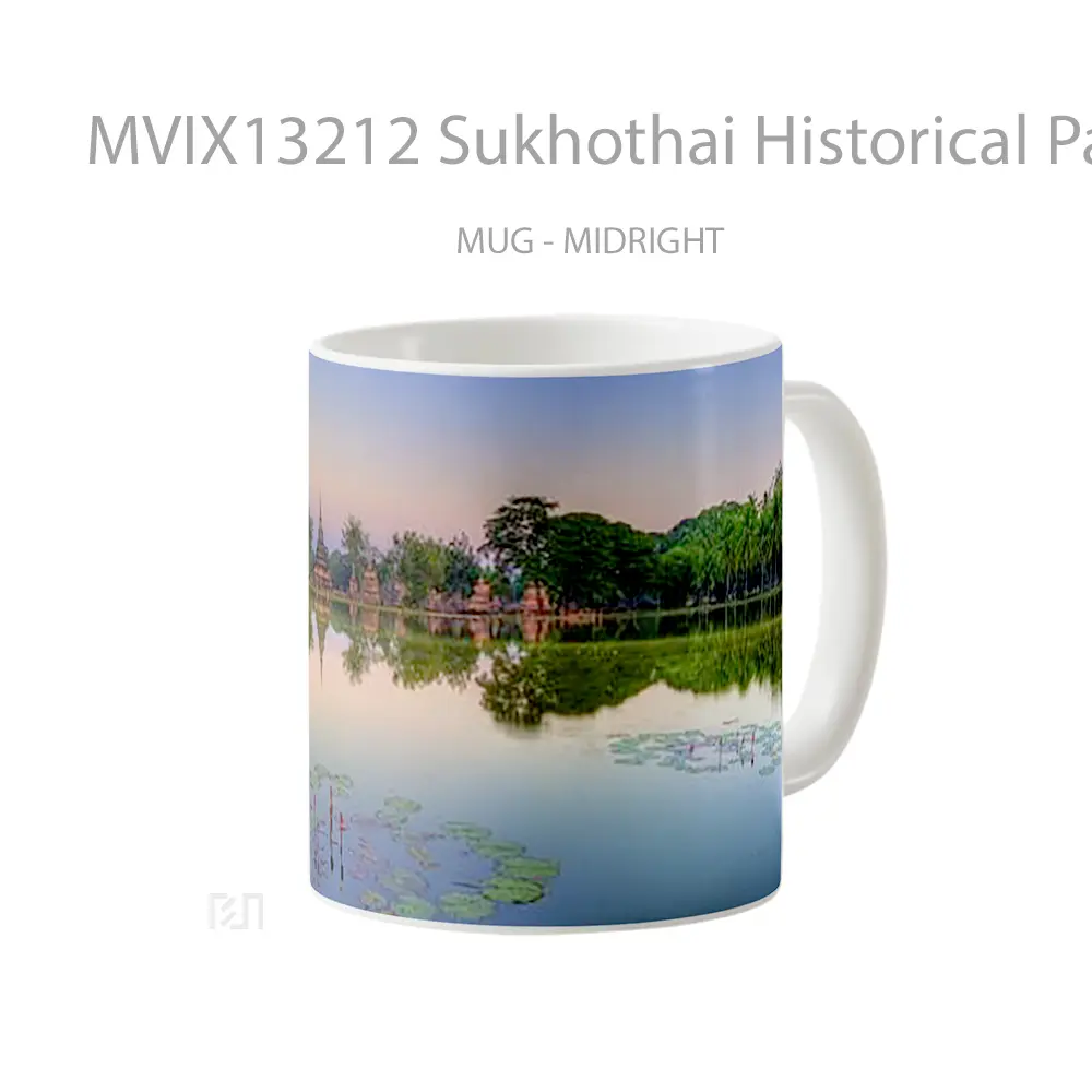 Mug Sukhothai Historical Park In Thailand Gelas Keramik Unik - All-side / Desain