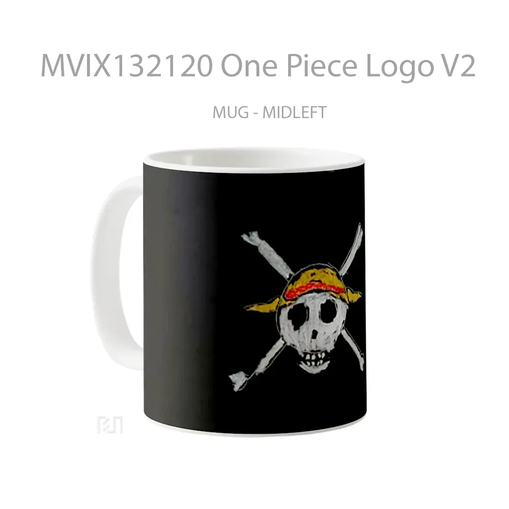 Mug One Piece Logo V2 Cangkir Anime - All-side / Desain