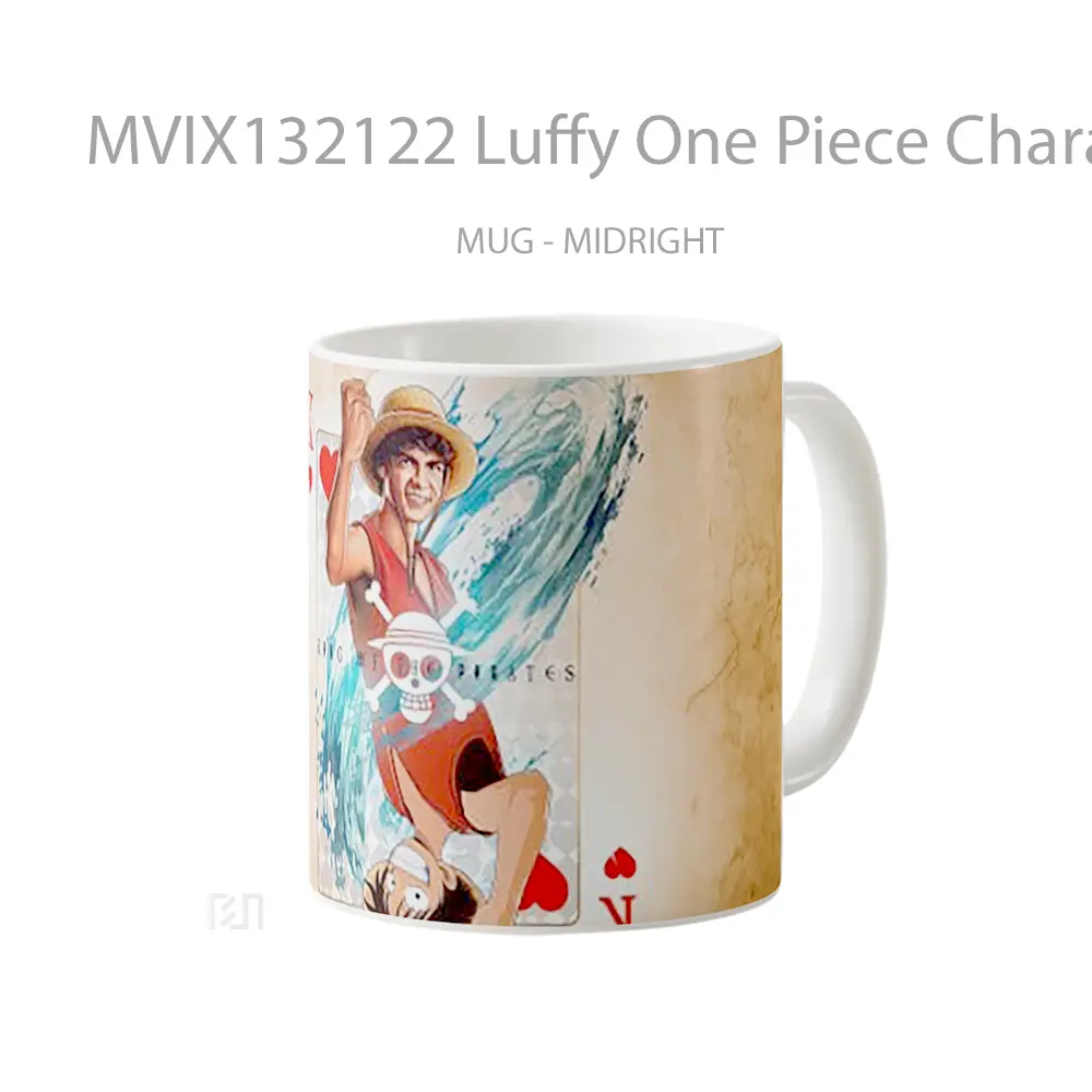 Mug Luffy One Piece Character Anime And Movie Cangkir Anime - All-side / Desain